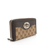 Gucci GG Canvas Sukey Zip Around Wallet (SHF-00zerW)
