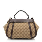 Gucci GG Canvas Techno Horsebit Top Handle (SHF-M1IDuu)