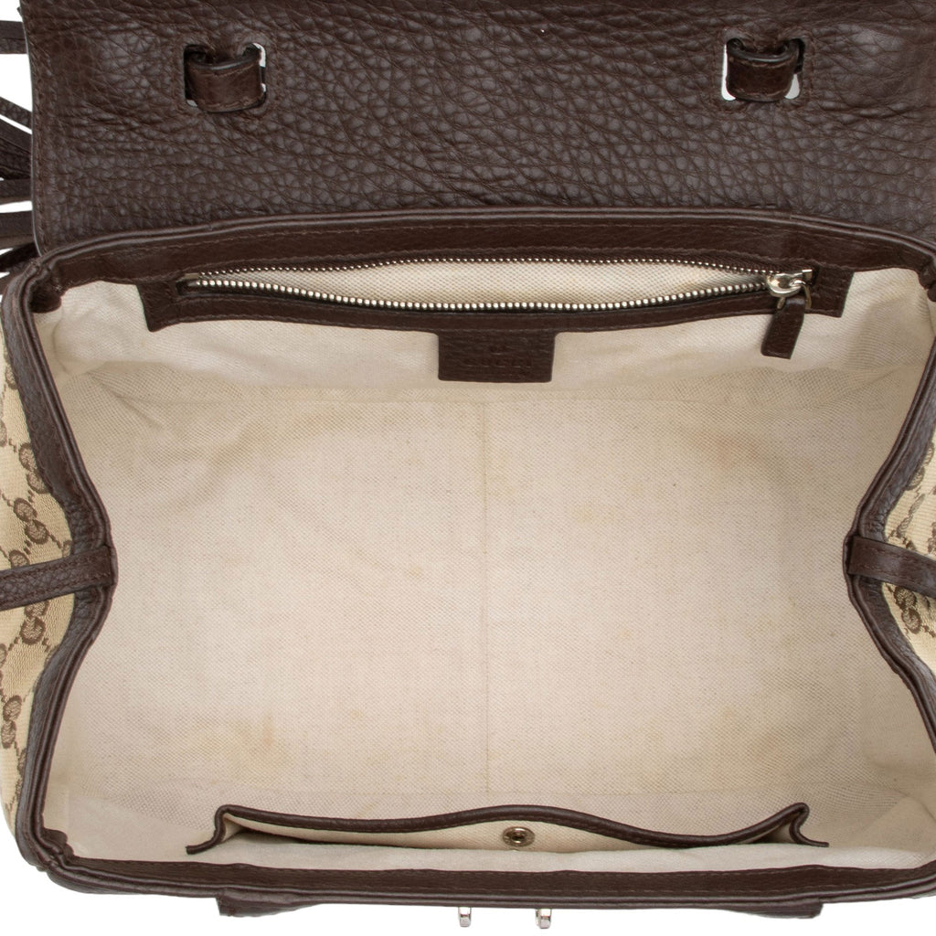 Gucci GG Canvas Techno Horsebit Top Handle (SHF-M1IDuu)