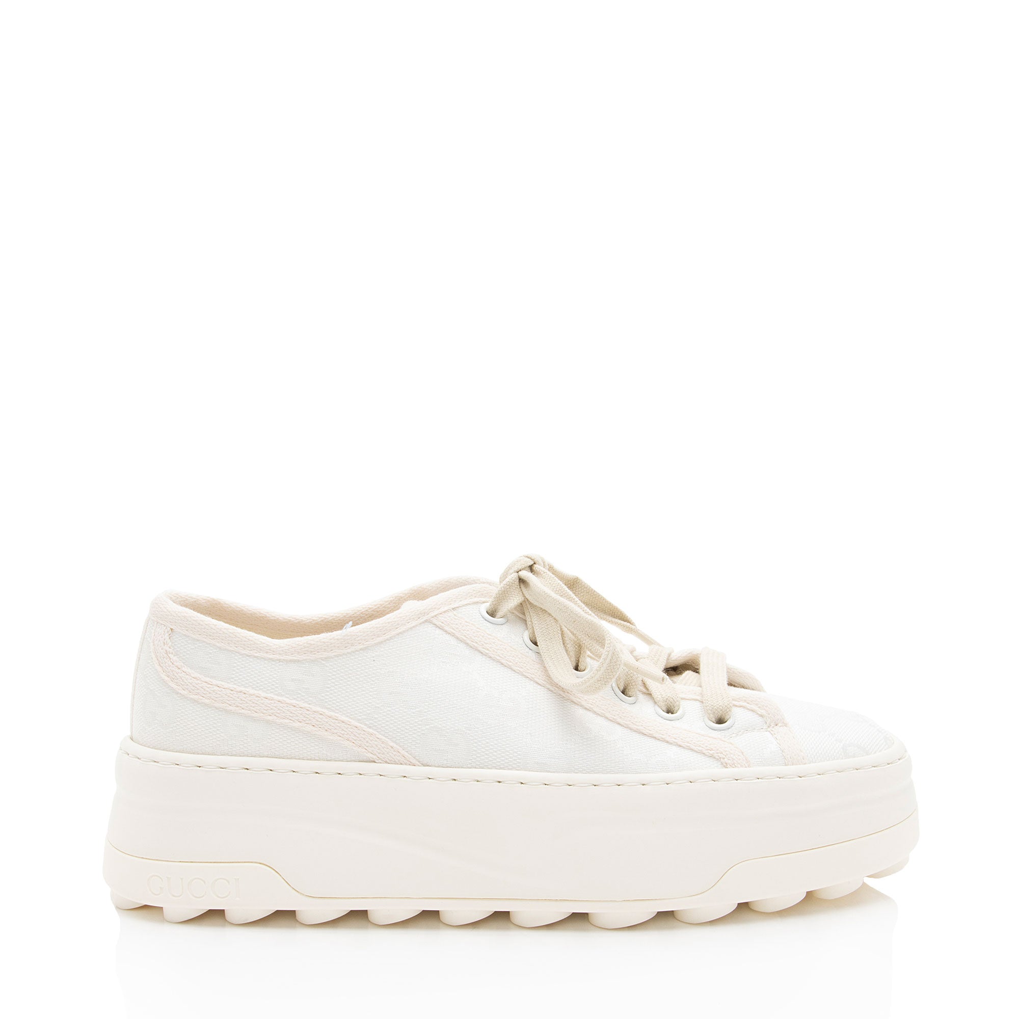 Gucci GG Canvas Tennis 1977 Platform Sneakers - Size 6.5 / 36.5