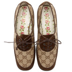 Gucci GG Canvas Thompson Derby Loafers - Size 7 / 37 (SHF-qxTXdU)