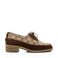 Gucci GG Canvas Thompson Derby Loafers - Size 7 / 37 (SHF-qxTXdU)