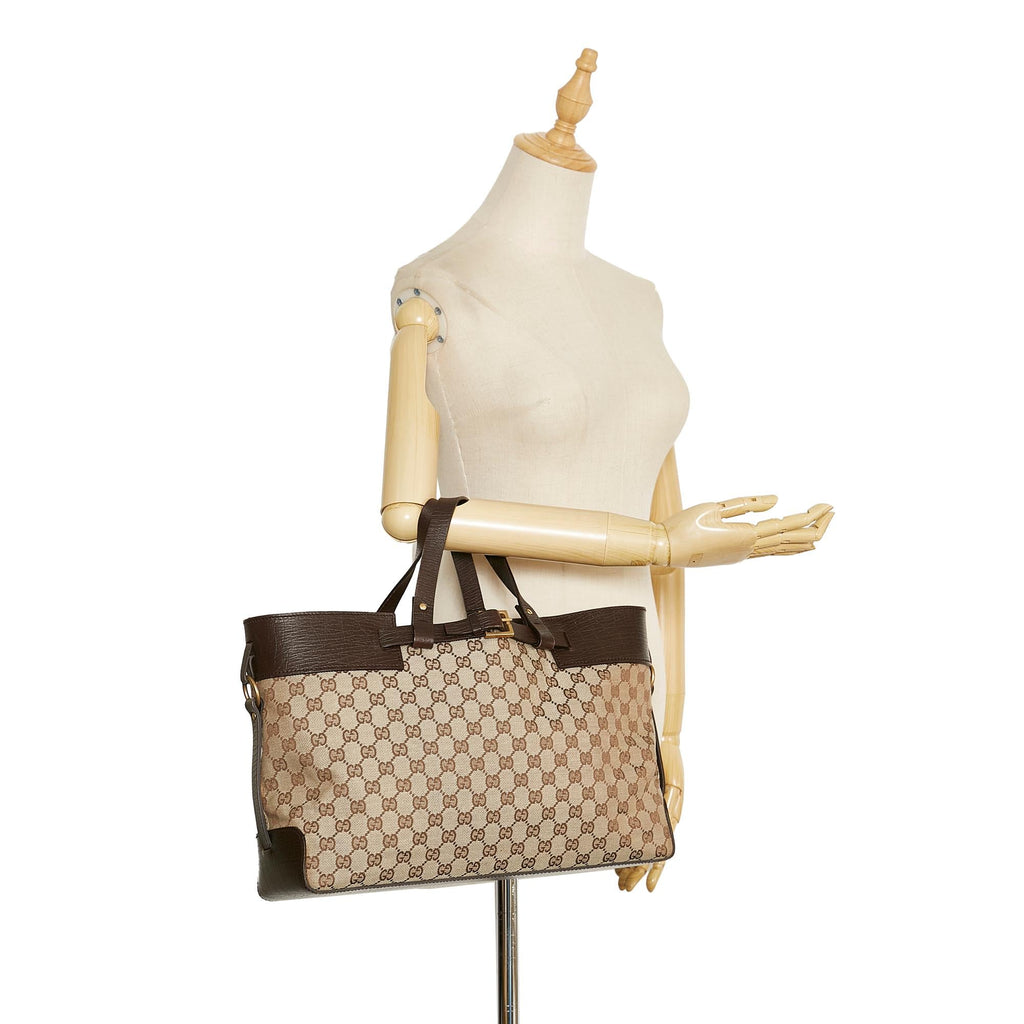 Gucci GG Canvas Tote Bag (SHG-PGgRlR)