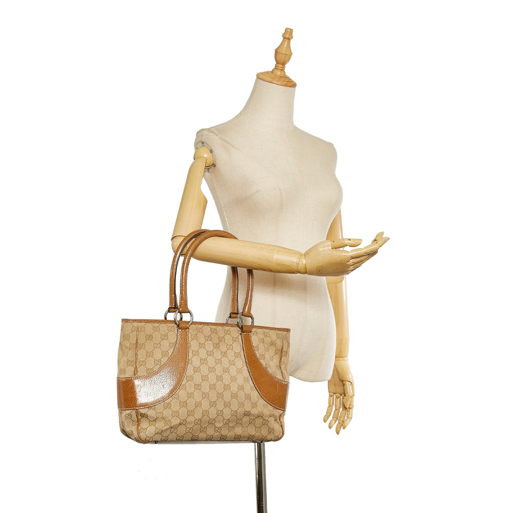 Gucci GG Canvas Tote (SHG-25153)