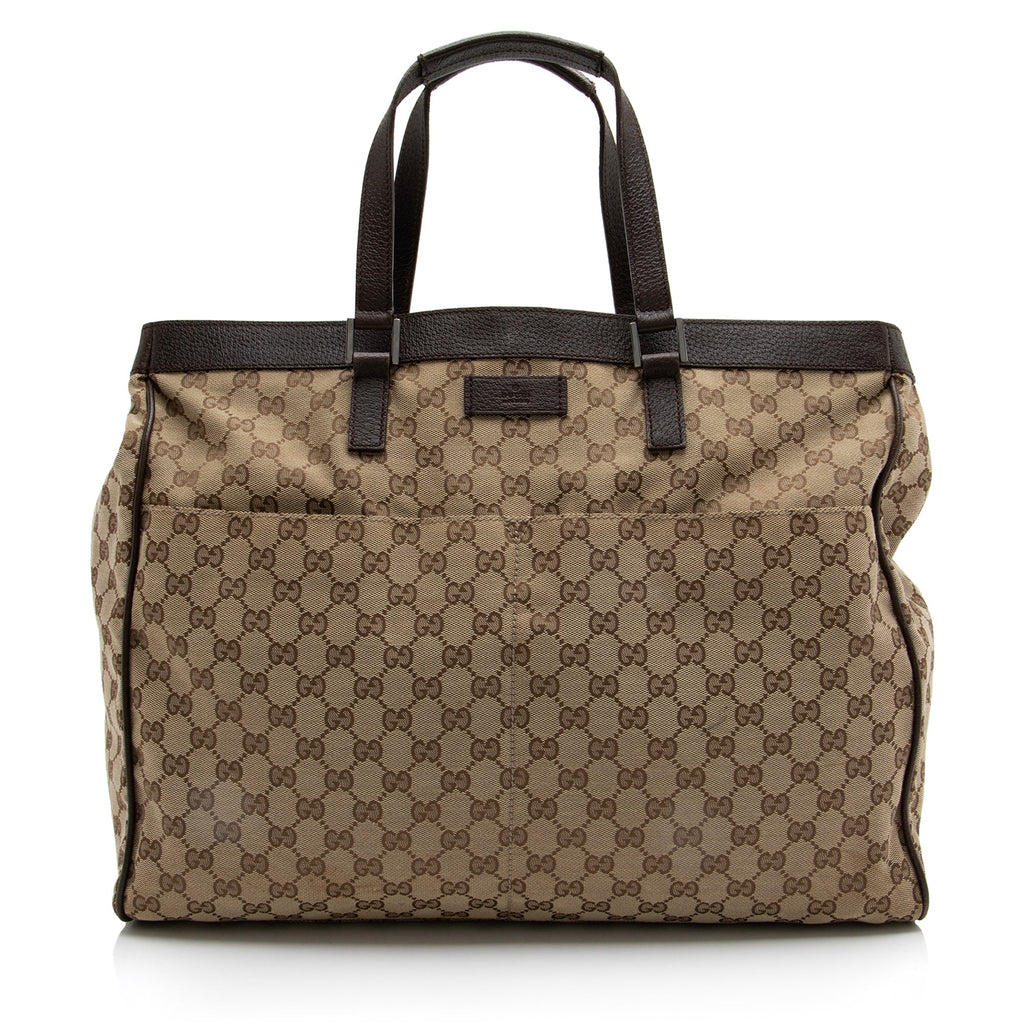 Gucci GG Canvas Tote (SHF-23527)