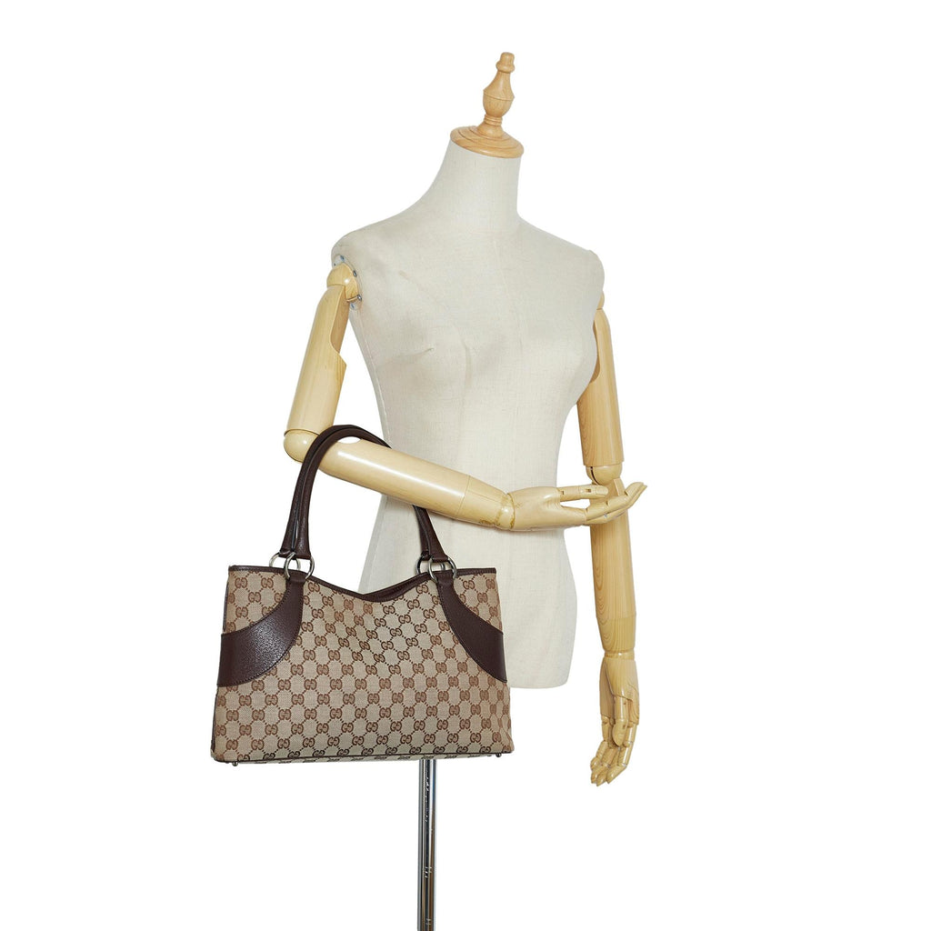 Gucci GG Canvas Tote (SHG-U8CAiL)