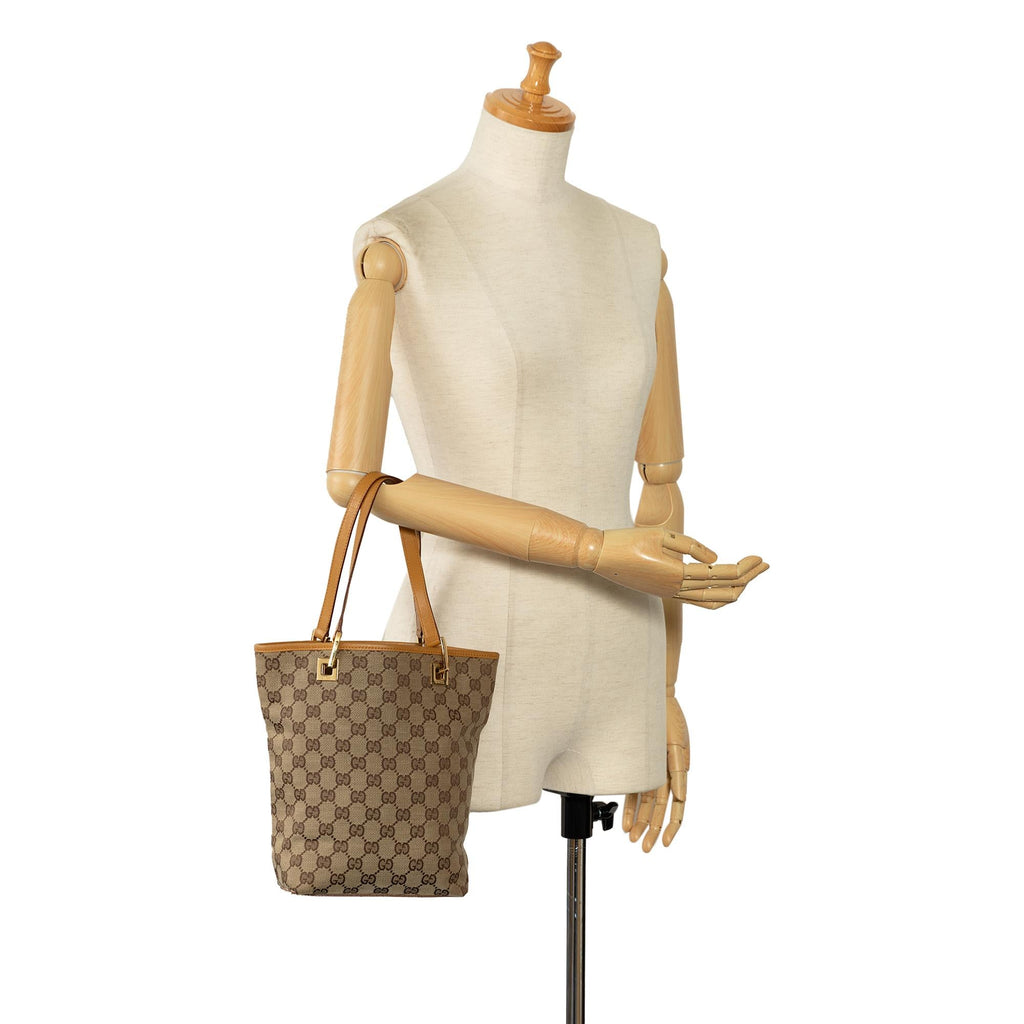 Gucci GG Canvas Tote (SHG-UjHlmW)