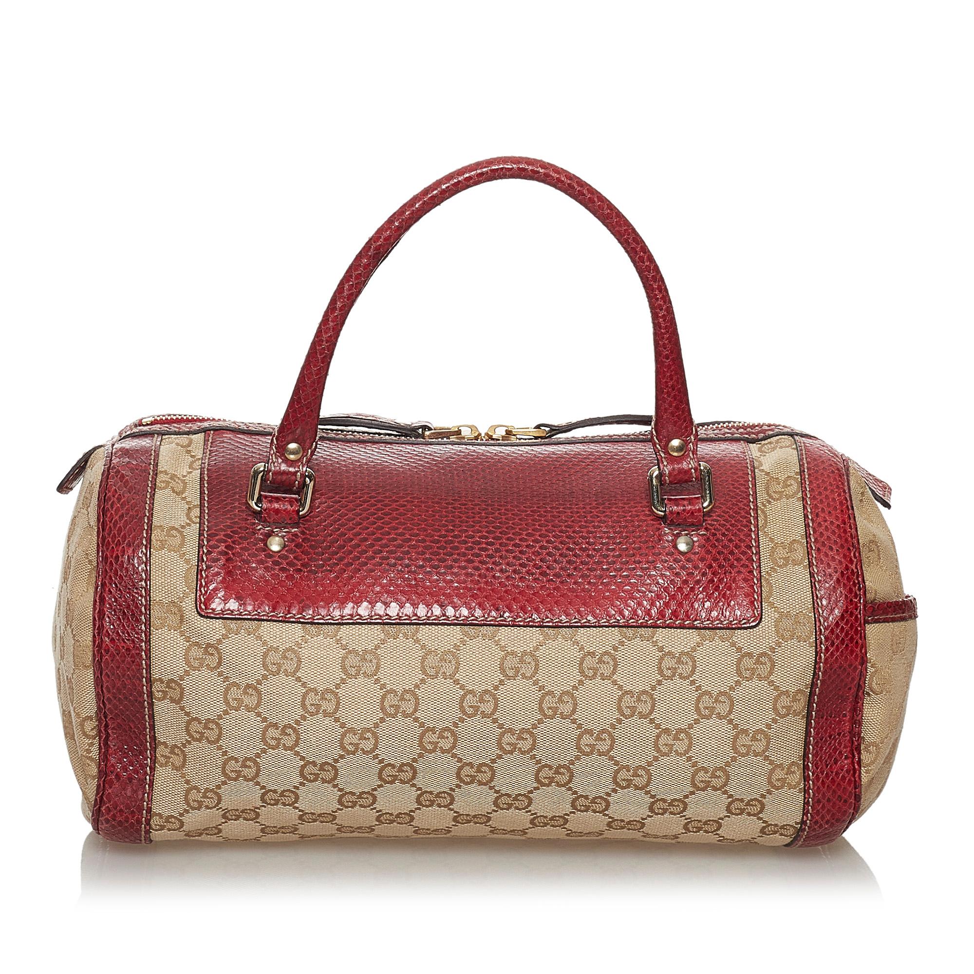 Gucci GG Canvas Trophy Handbag (SHG-30899)