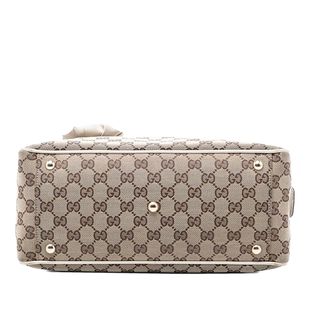 Gucci GG Canvas Trophy Shoulder Bag