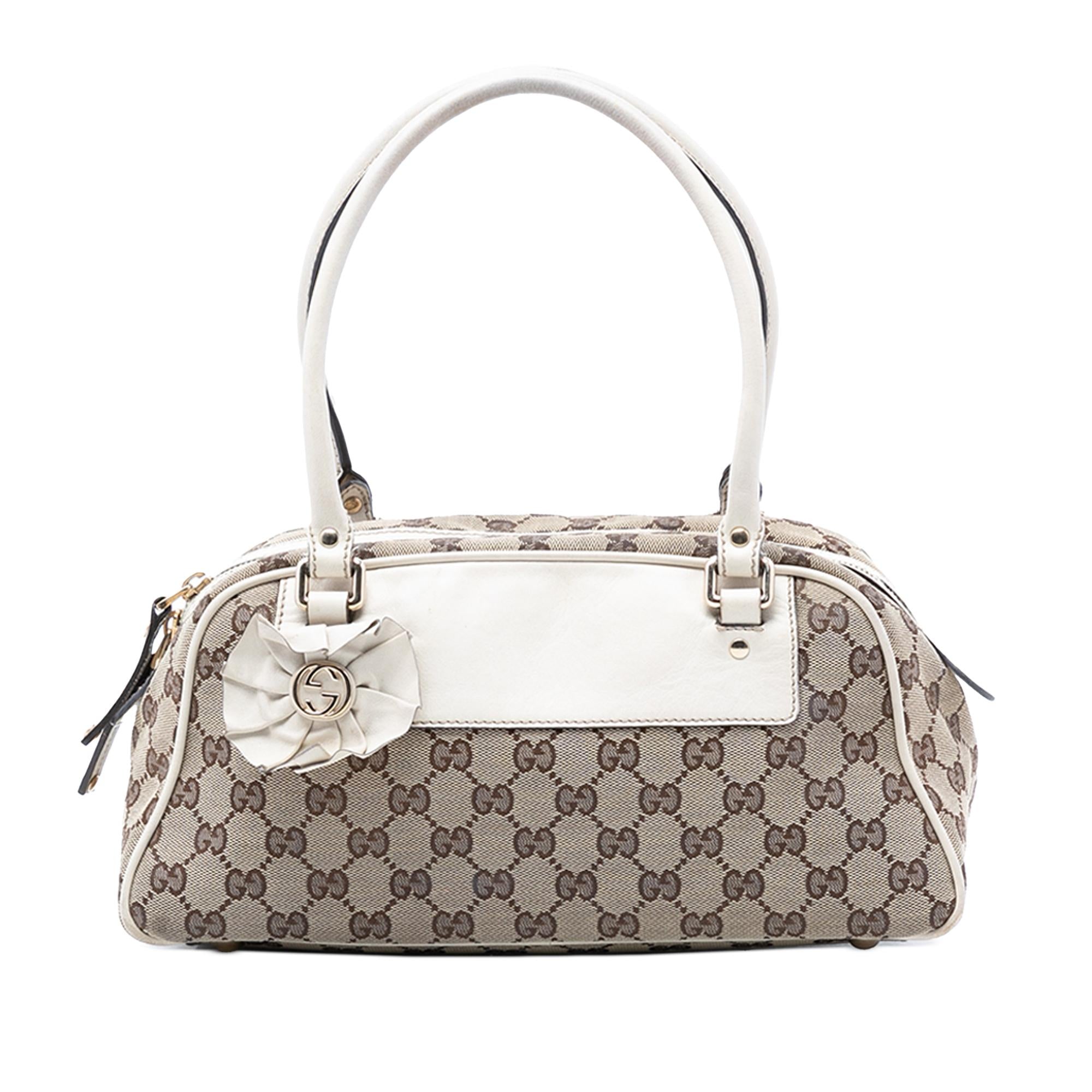 Gucci GG Canvas Trophy Shoulder Bag