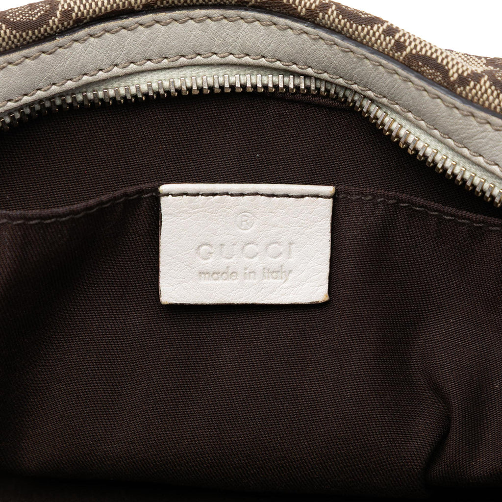 Gucci GG Canvas Trophy Shoulder Bag