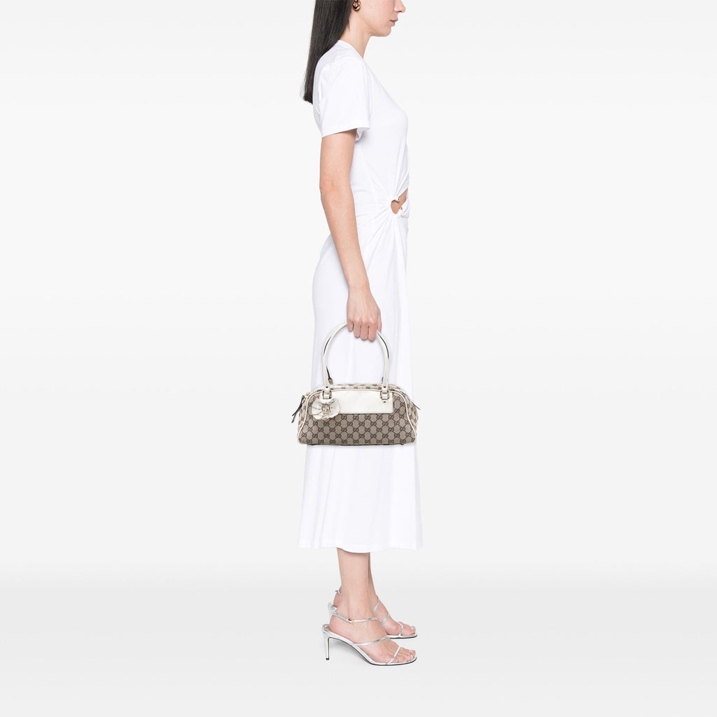 Gucci GG Canvas Trophy Shoulder Bag