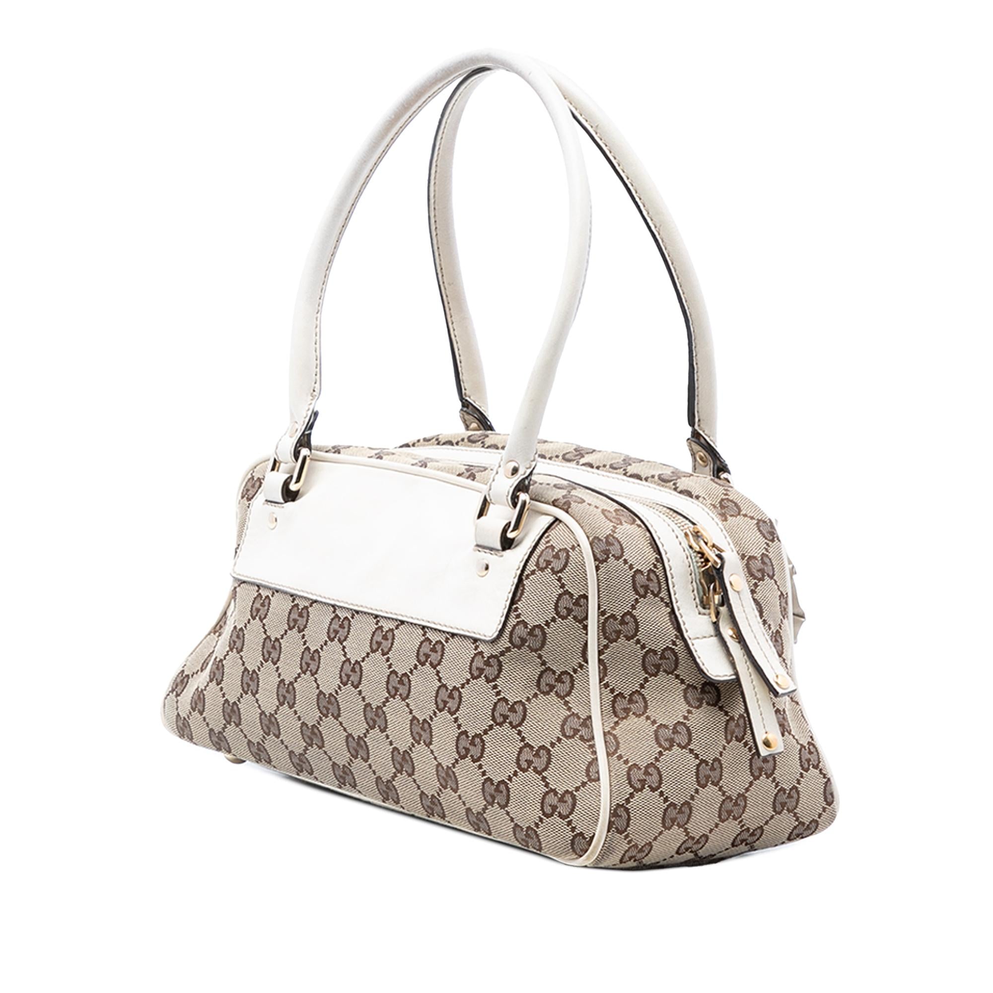 Gucci GG Canvas Trophy Shoulder Bag