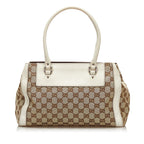 Gucci GG Canvas Trophy Tote (SHG-35223)