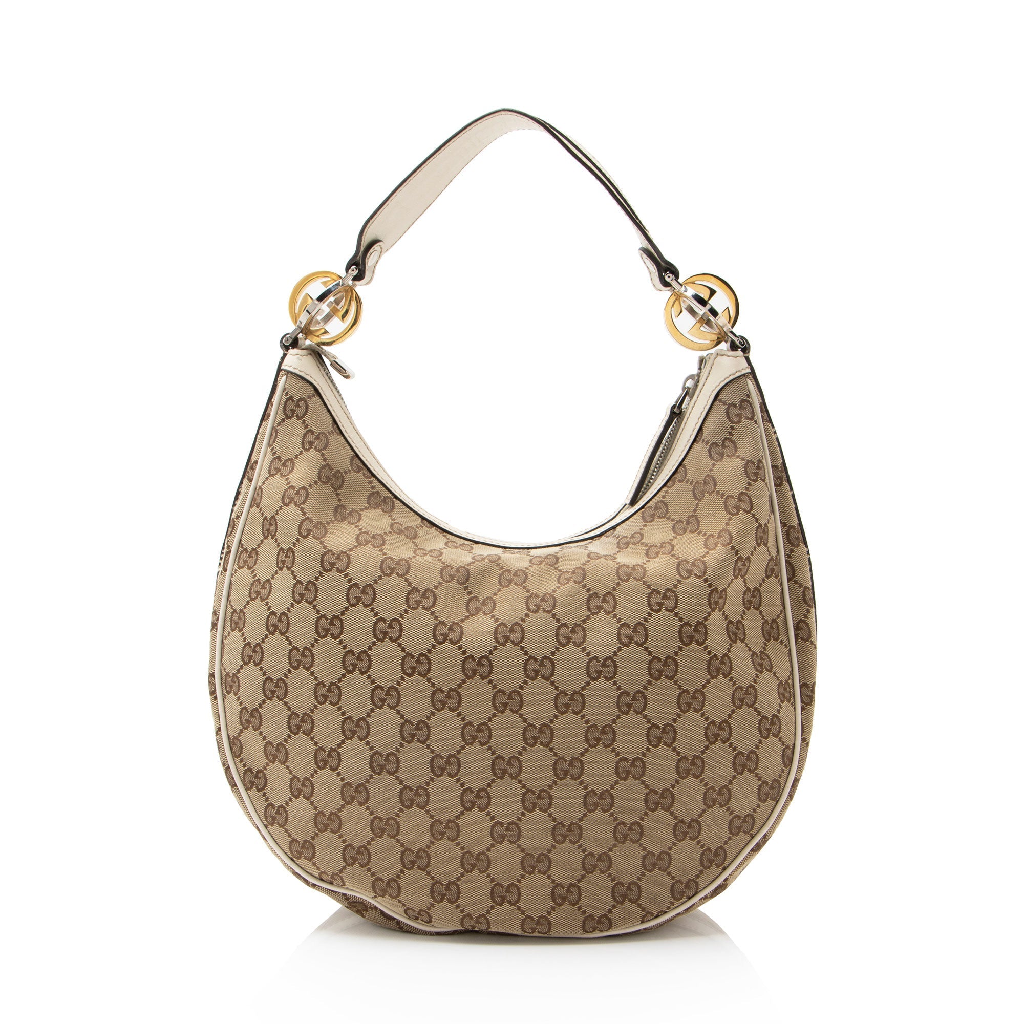 Gucci GG Canvas Twins Medium Hobo