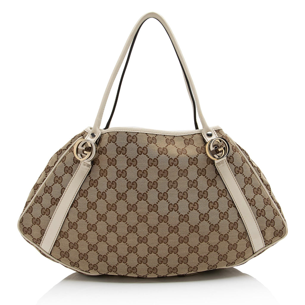Gucci GG Canvas Twins Medium Tote (SHF-23269)