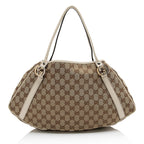 Gucci GG Canvas Twins Medium Tote (SHF-23269)