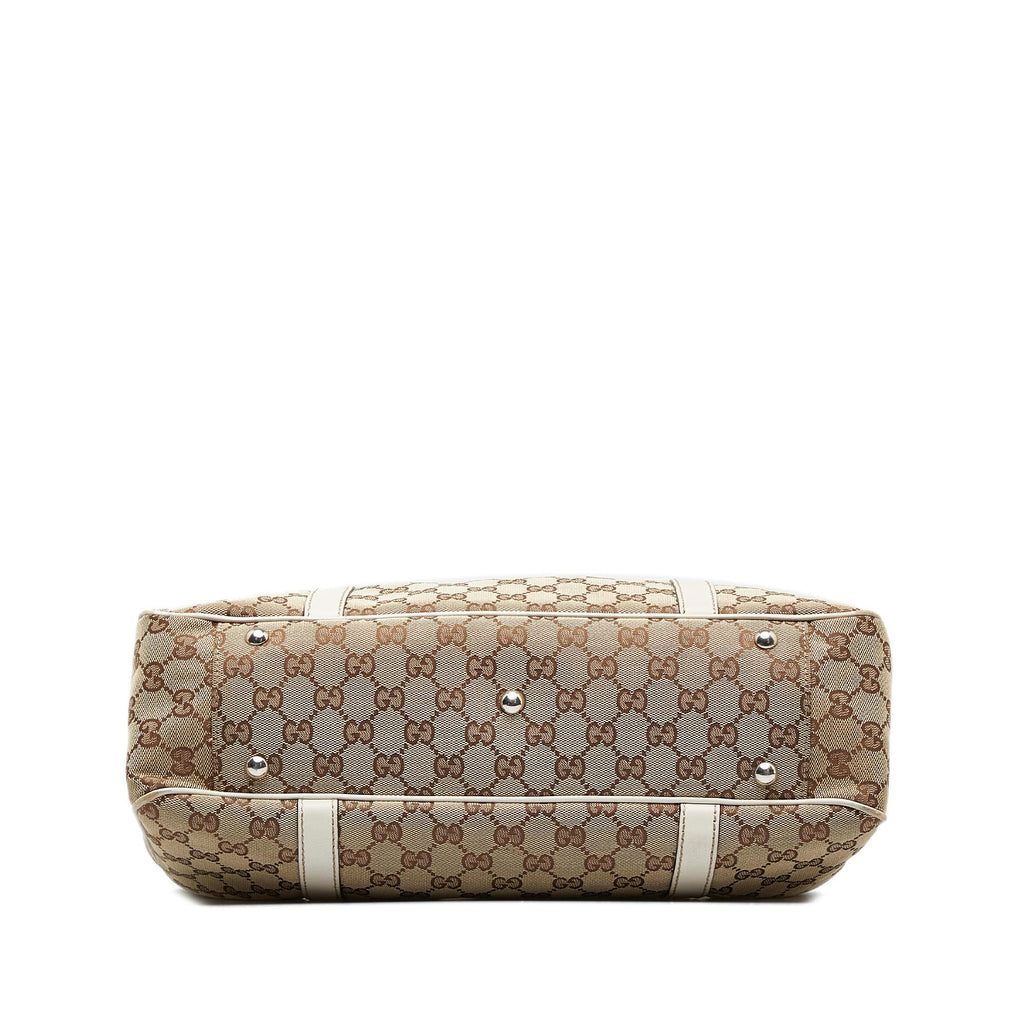 Gucci GG Canvas Twins Tote (SHG-aoHNja)