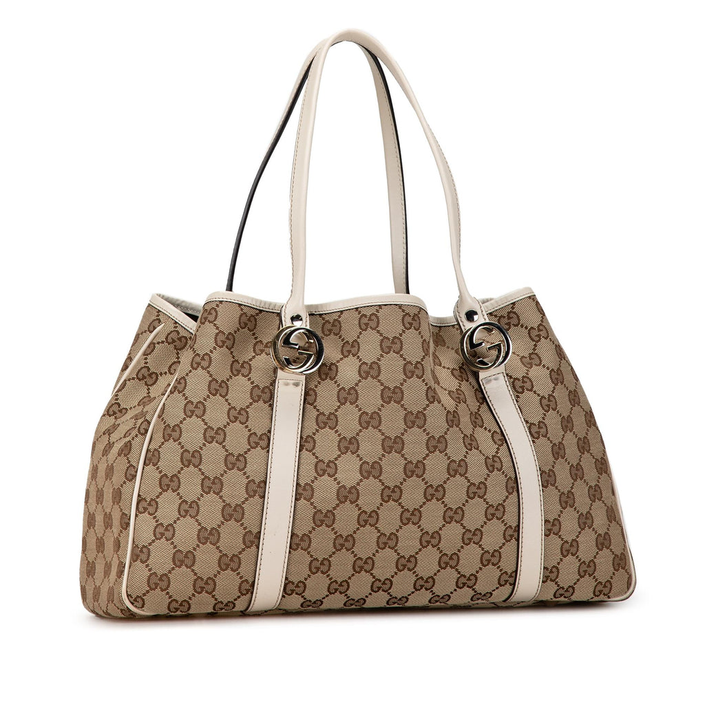 Gucci GG Canvas Twins Tote (SHG-Tw8Kwa)