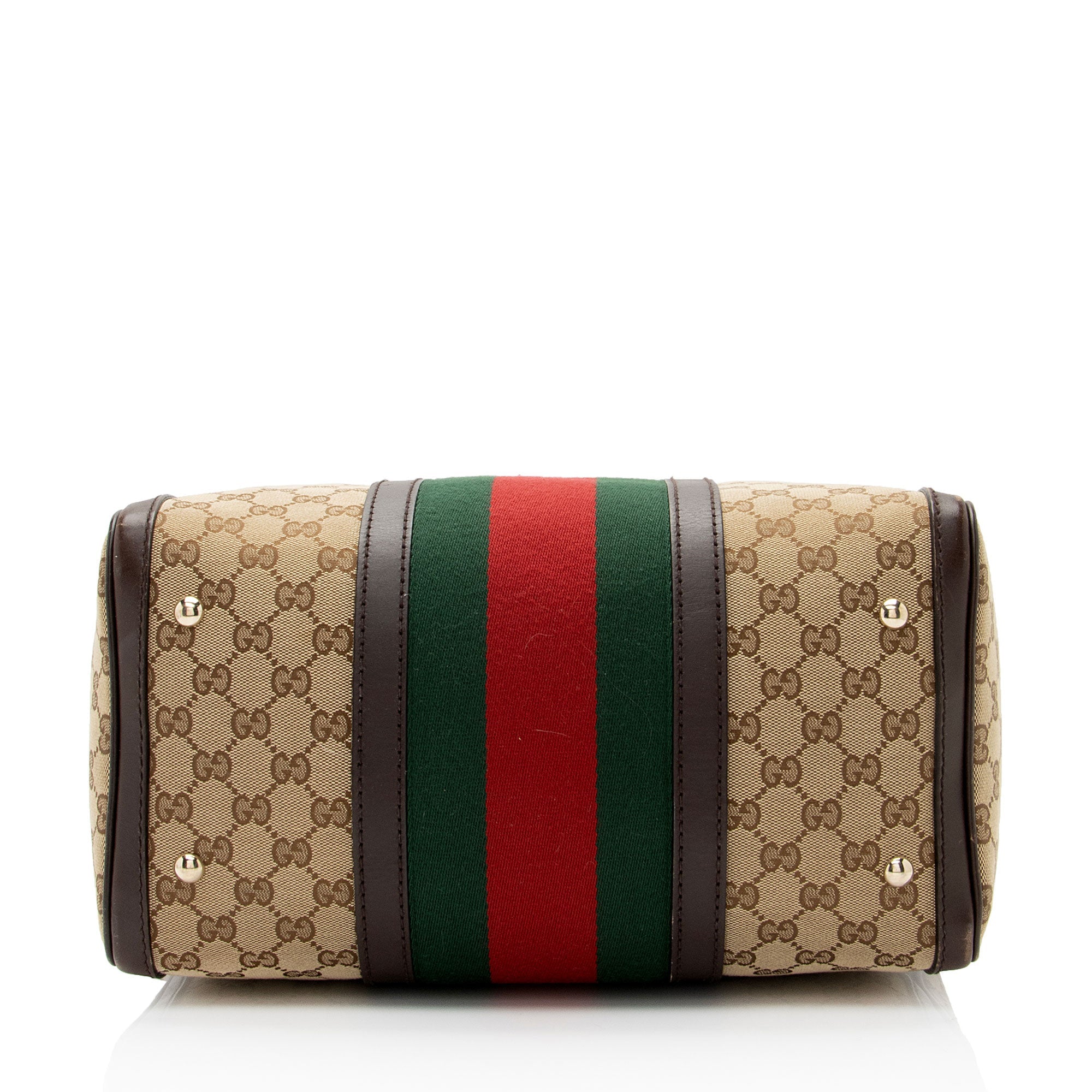Gucci GG Canvas Vintage Web Joy Medium Boston Bag (SHF-vJvGW4)