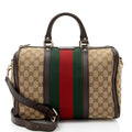 Gucci GG Canvas Vintage Web Joy Medium Boston Bag (SHF-vJvGW4)