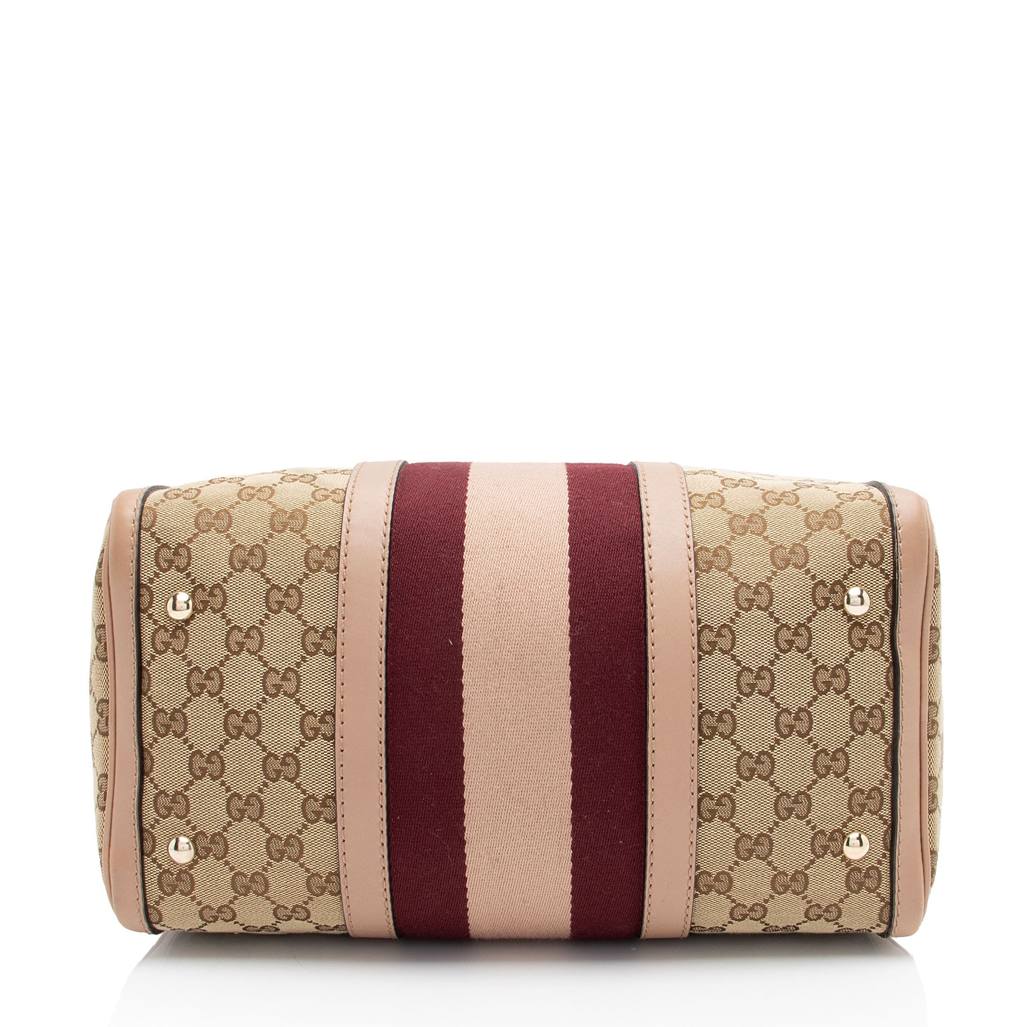 Gucci GG Canvas Vintage Web Joy Medium Boston Bag (SHF-EeCWF9)