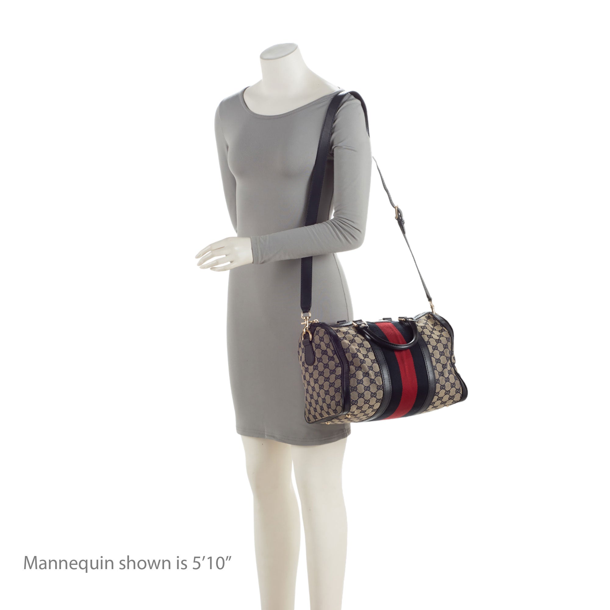 Gucci GG Canvas Vintage Web Joy Medium Boston Bag (SHF-xSqcmU)