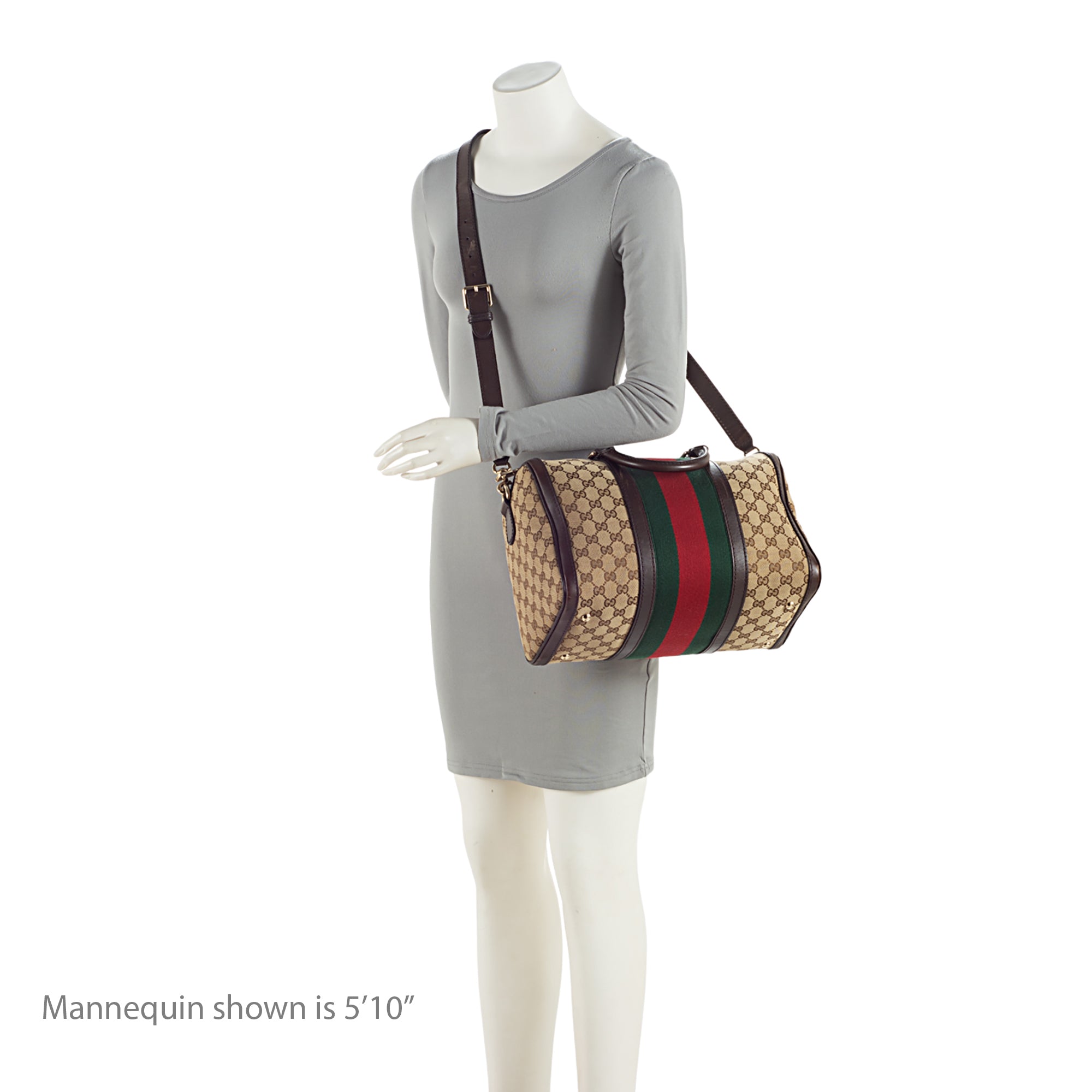 Gucci GG Canvas Vintage Web Joy Medium Boston Bag (SHF-JfdslQ)