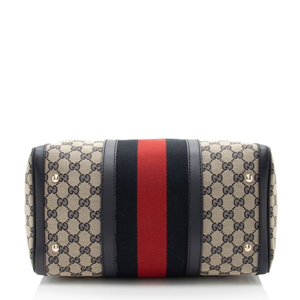 Gucci GG Canvas Vintage Web Joy Medium Boston Bag