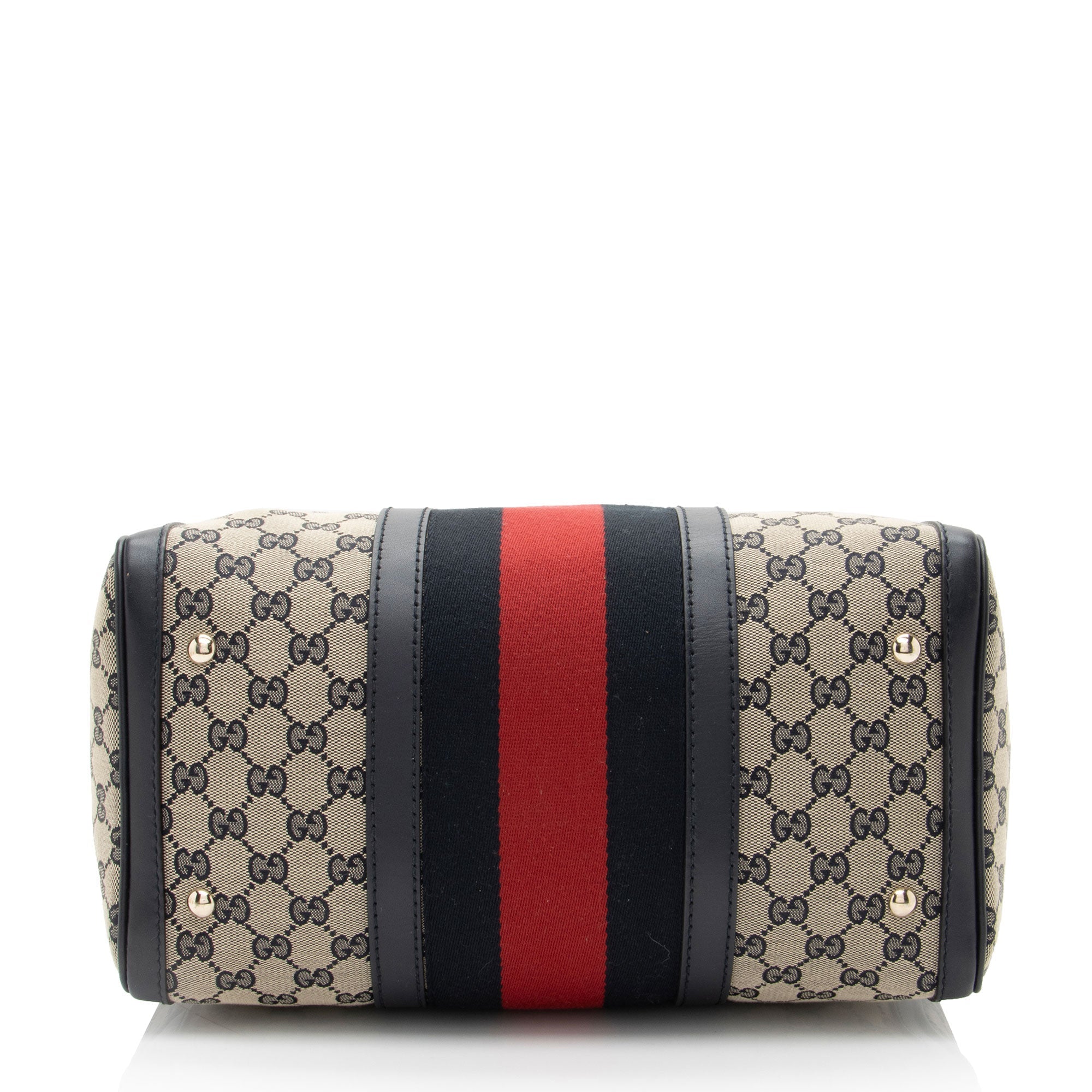 Gucci GG Canvas Vintage Web Joy Medium Boston Bag