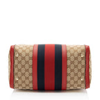 Gucci GG Canvas Vintage Web Joy Medium Boston Bag
