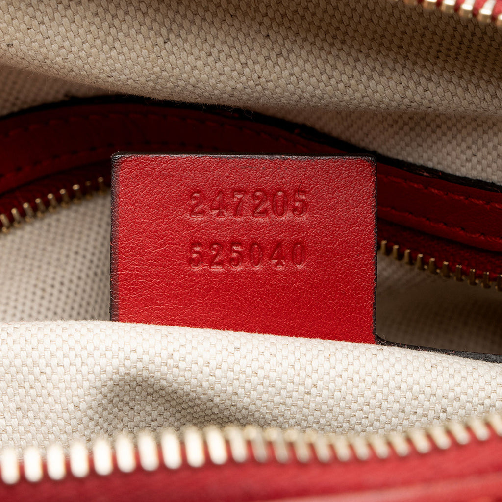 Gucci GG Canvas Vintage Web Joy Medium Boston Bag