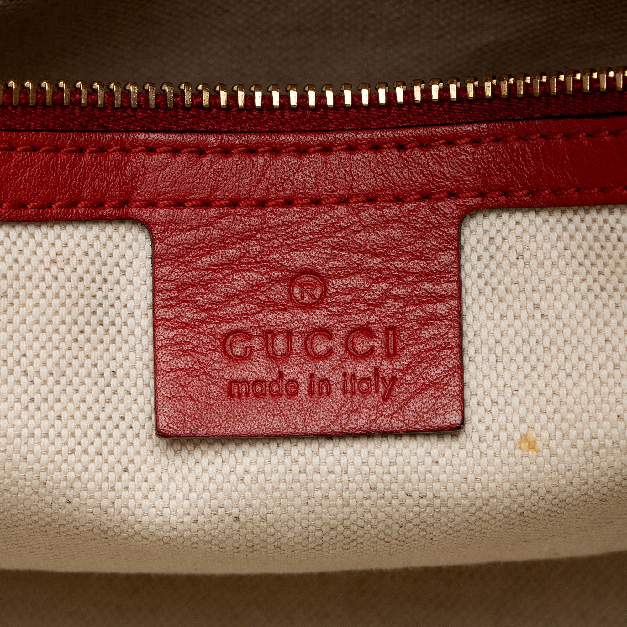 Gucci GG Canvas Vintage Web Joy Medium Boston Bag