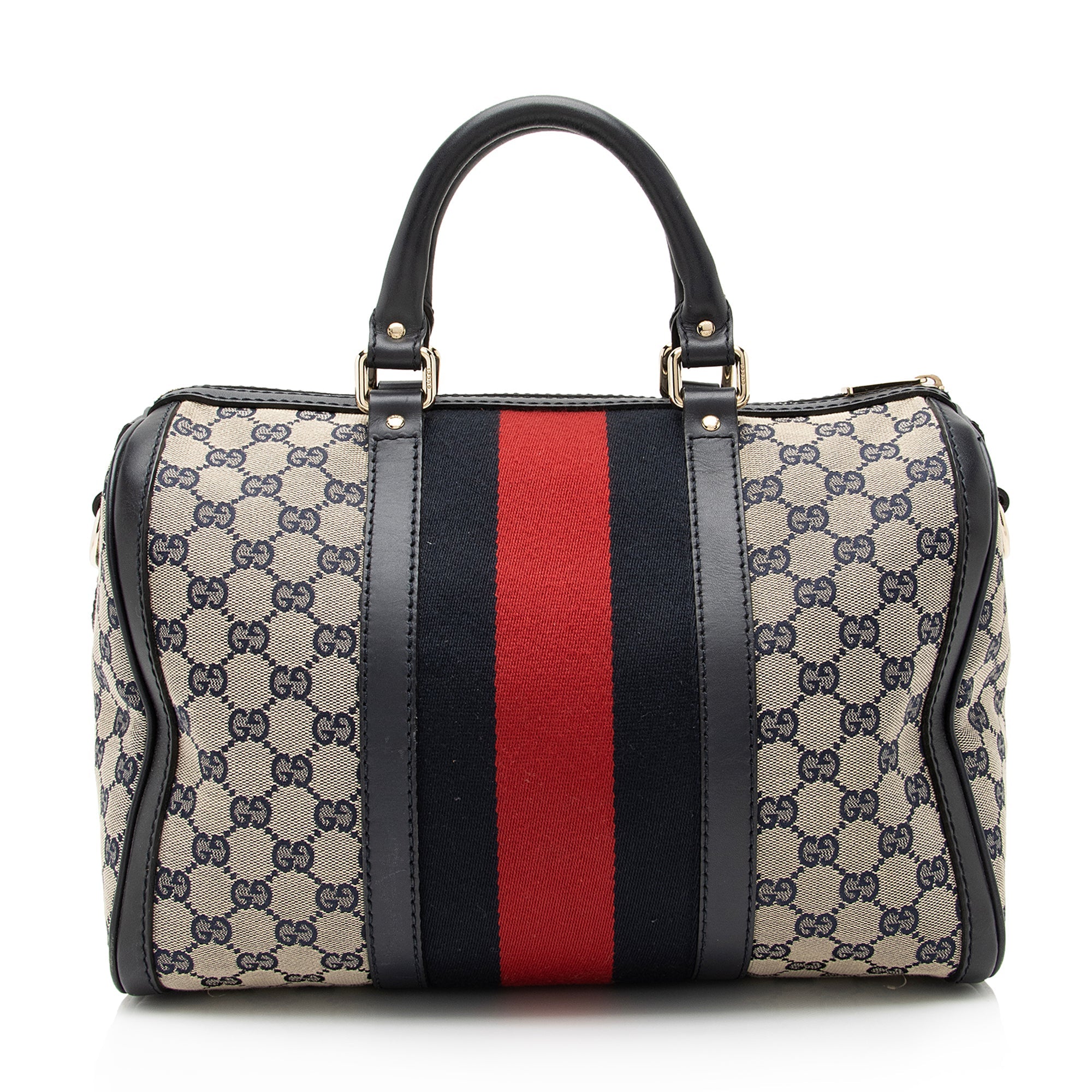 Gucci GG Canvas Vintage Web Joy Medium Boston Bag (SHF-GSTKeh)