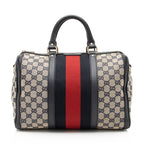 Gucci GG Canvas Vintage Web Joy Medium Boston Bag (SHF-GSTKeh)