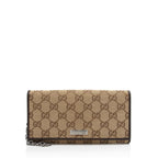 Gucci GG Canvas Wallet on Chain Bag (SHF-4BzUx8)