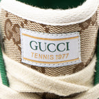 Gucci GG Canvas Web 1977 Tennis High Top Sneakers - Size 6 / 36