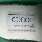 Gucci GG Canvas Web 1977 Tennis High Top Sneakers - Size 6 / 36