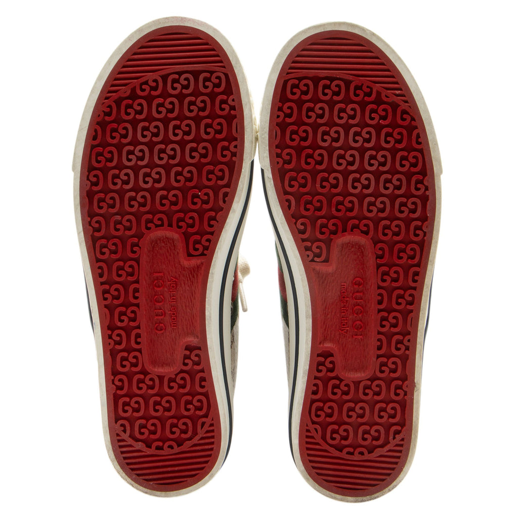 Gucci GG Canvas Web 1977 Tennis High Top Sneakers - Size 6 / 36