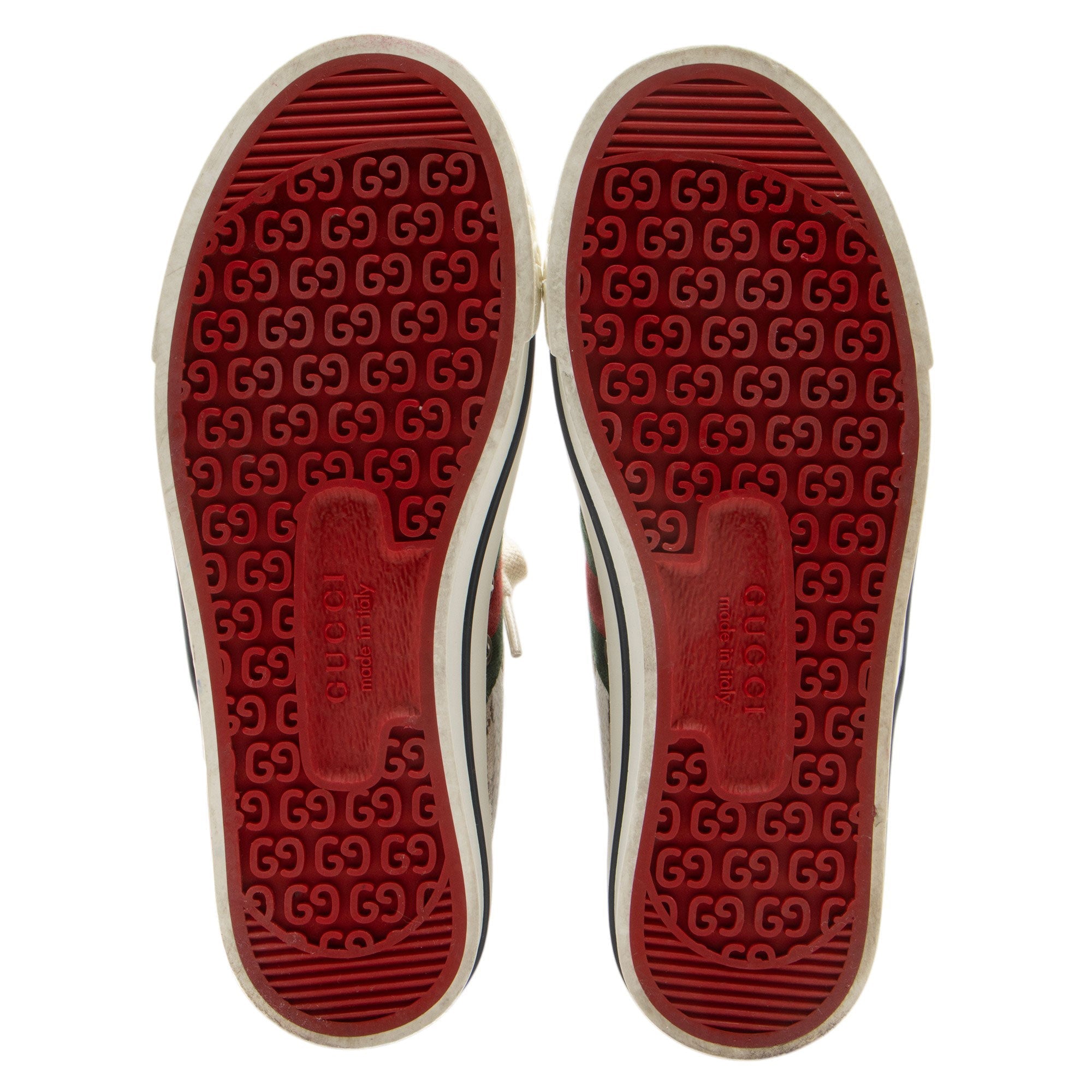Gucci GG Canvas Web 1977 Tennis High Top Sneakers - Size 6 / 36