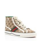 Gucci GG Canvas Web 1977 Tennis High Top Sneakers - Size 6 / 36