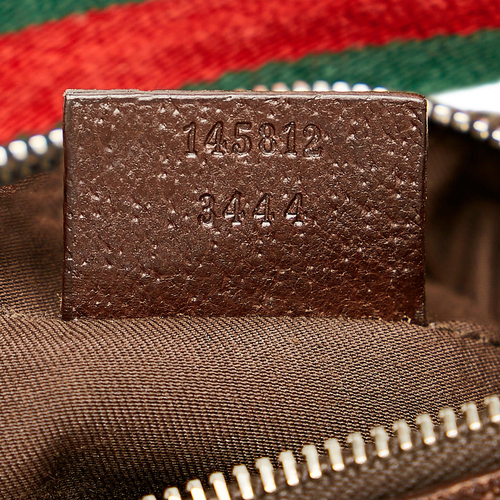Gucci GG Canvas Web Baguette (SHG-25136)