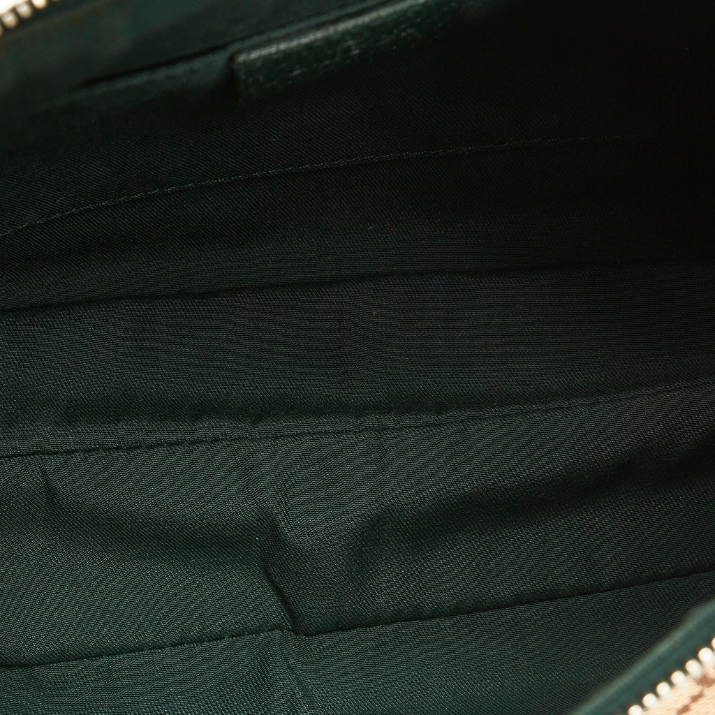 Gucci GG Canvas Web Baguette (SHG-zCaOiu)