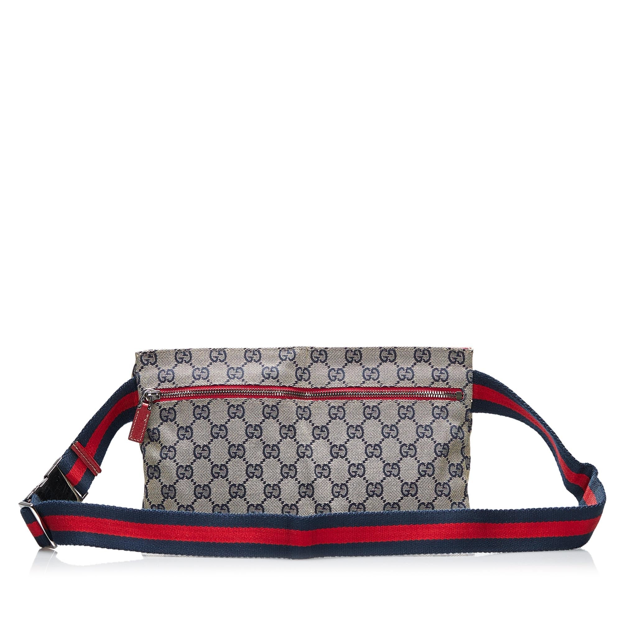 Gucci GG Canvas Web Belt Bag (SHG-NcH4Nb)