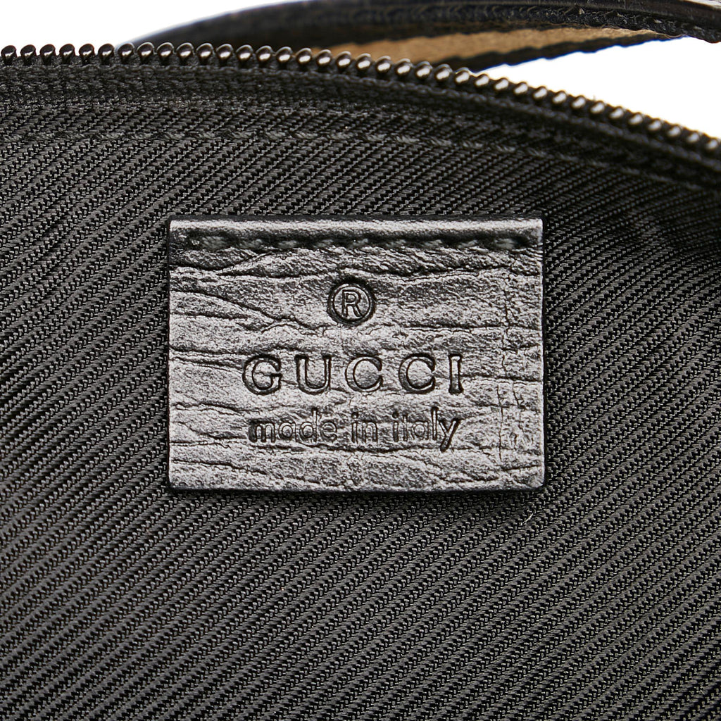 Gucci GG Canvas Web Boat Baguette (SHG-30597)
