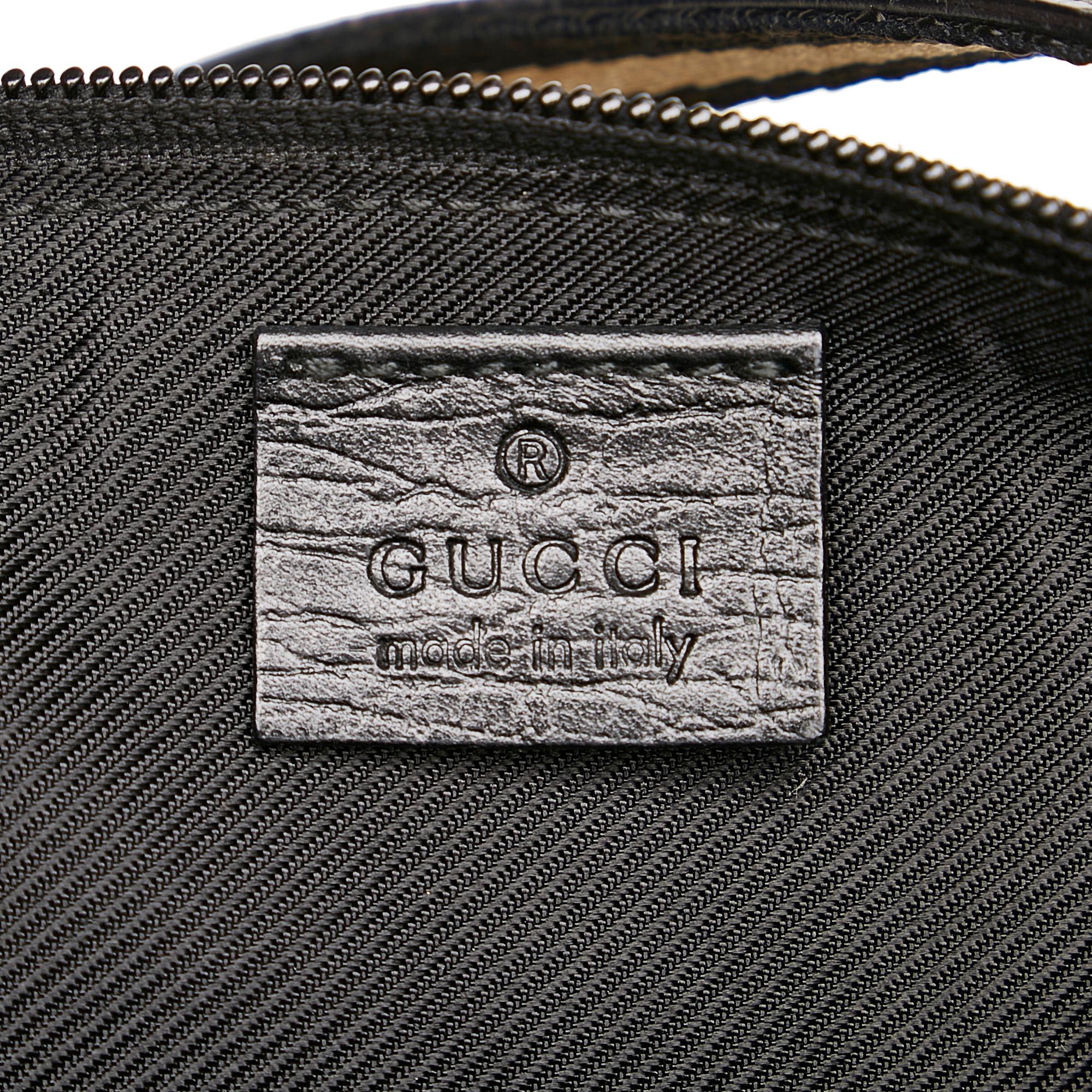 Gucci GG Canvas Web Boat Baguette (SHG-30597)