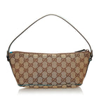 Gucci GG Canvas Web Boat Baguette (SHG-31063)