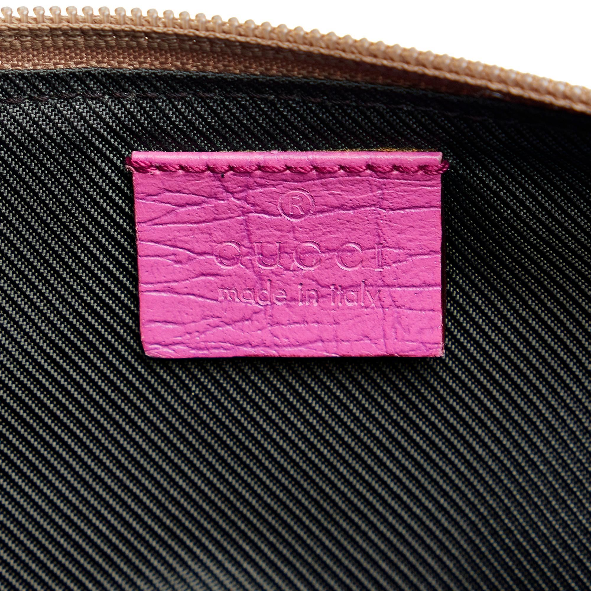 Gucci GG Canvas Web Boat Baguette (SHG-O1BGQv)