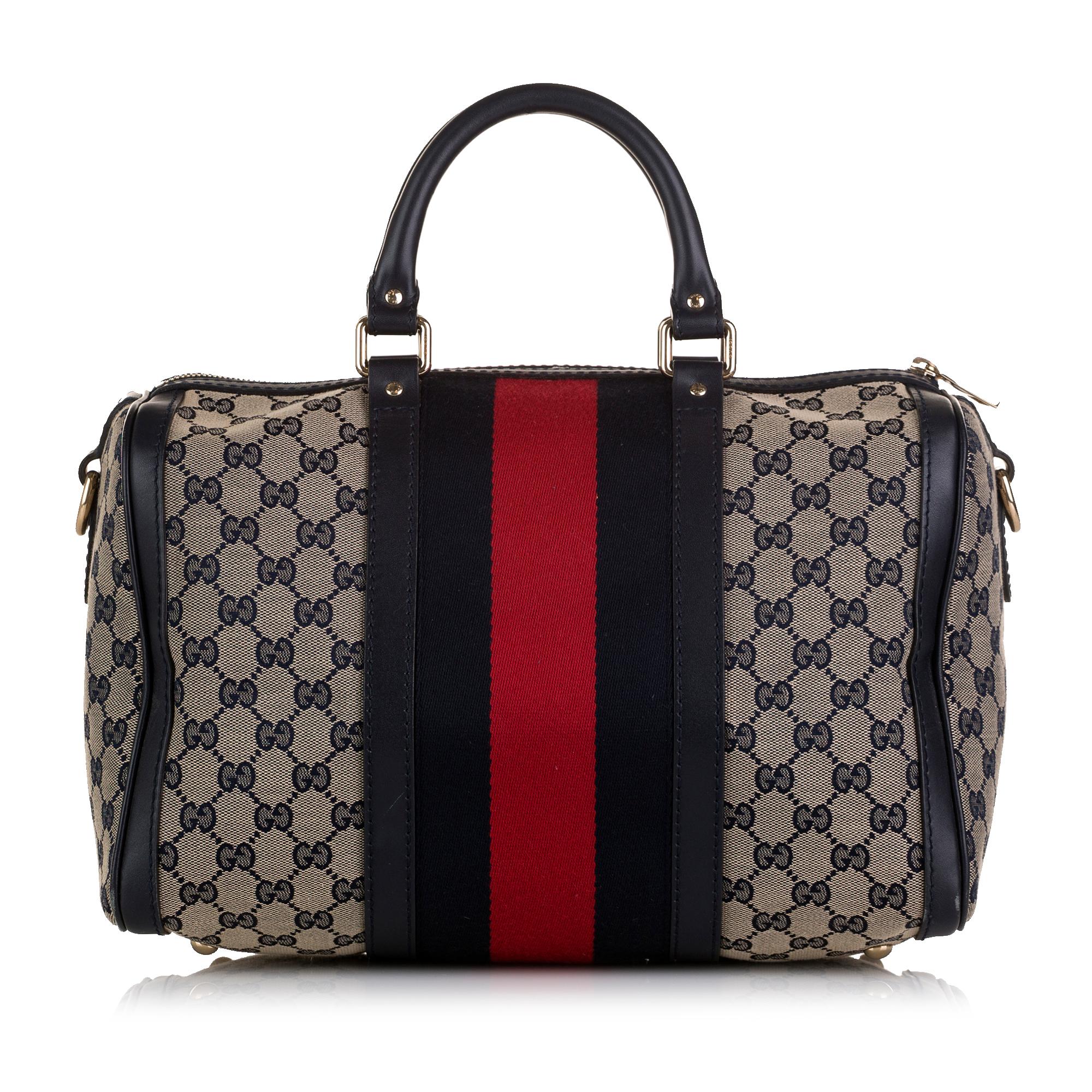 Gucci GG Canvas Web Boston (SHG-36790)