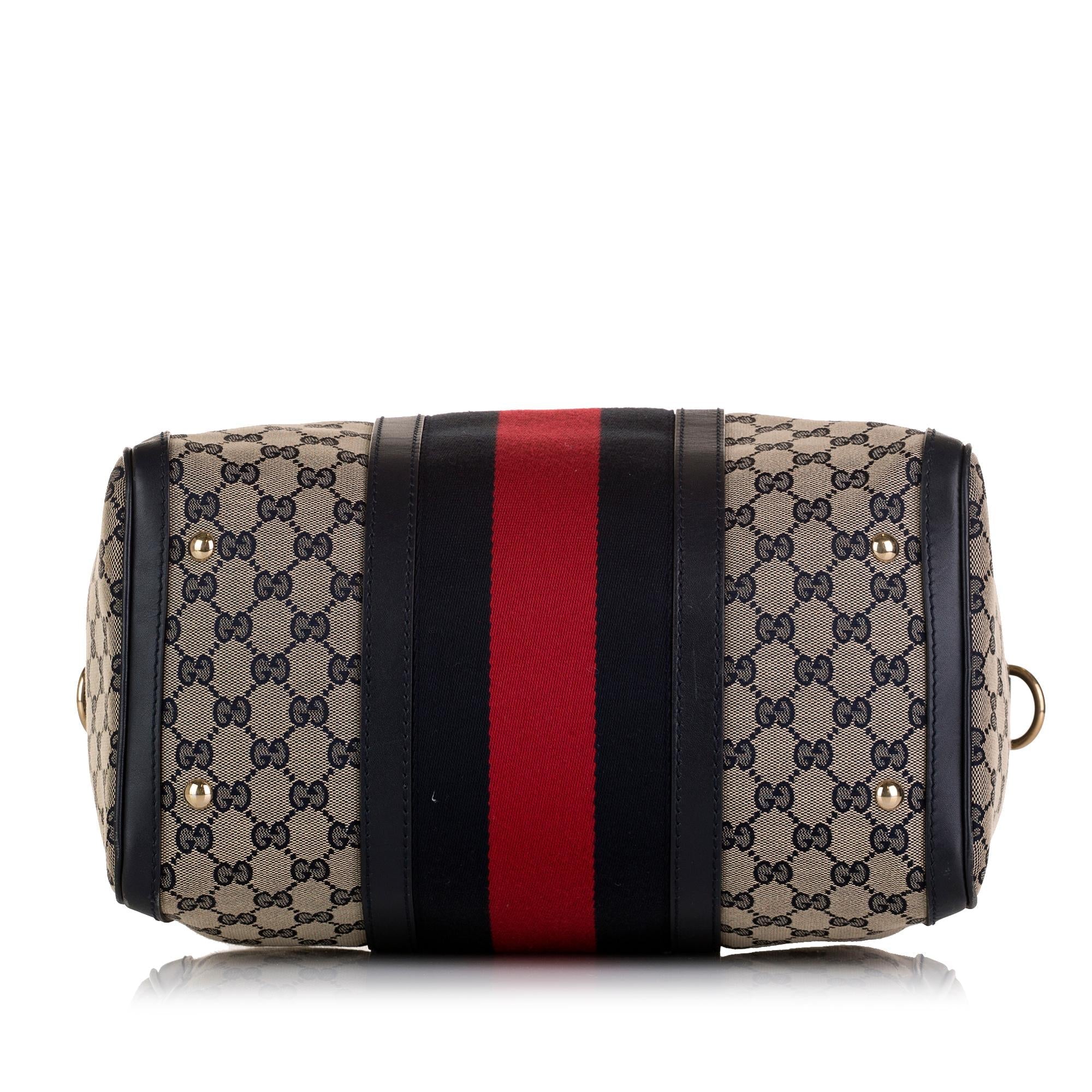 Gucci GG Canvas Web Boston (SHG-36790)